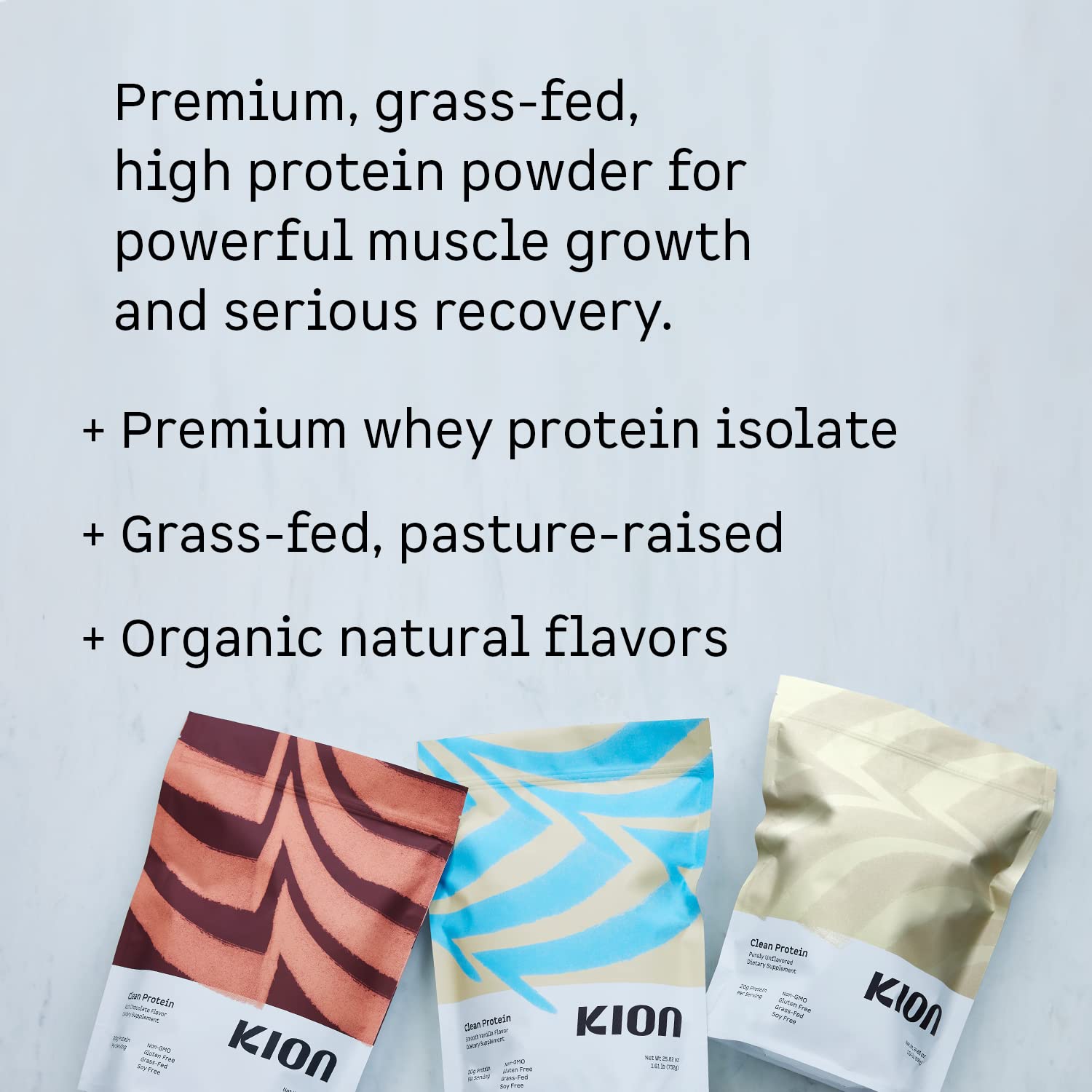 Kion Clean Protein | Grass-Fed & Pasture-Raised Whey Isolate Protein Powder - AB Mystery
