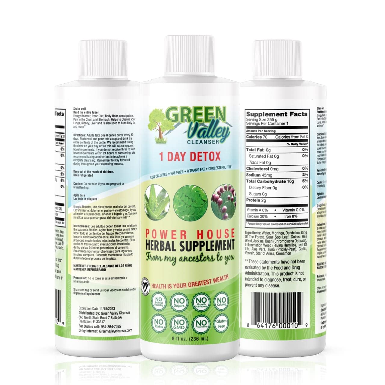 1 Day Colon Liquid Cleanse Formula and Liver Detox - Vegan Friendly, Helps Healthy Digestion - AB Mystery