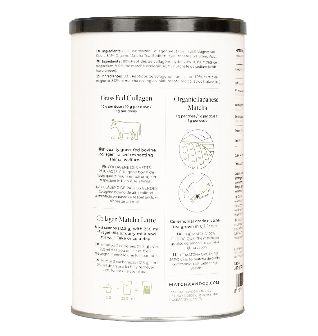 Collagen with Magnesium, Matcha Tea and Hyaluronic Acid. Joints, skin and nails - AB Mystery