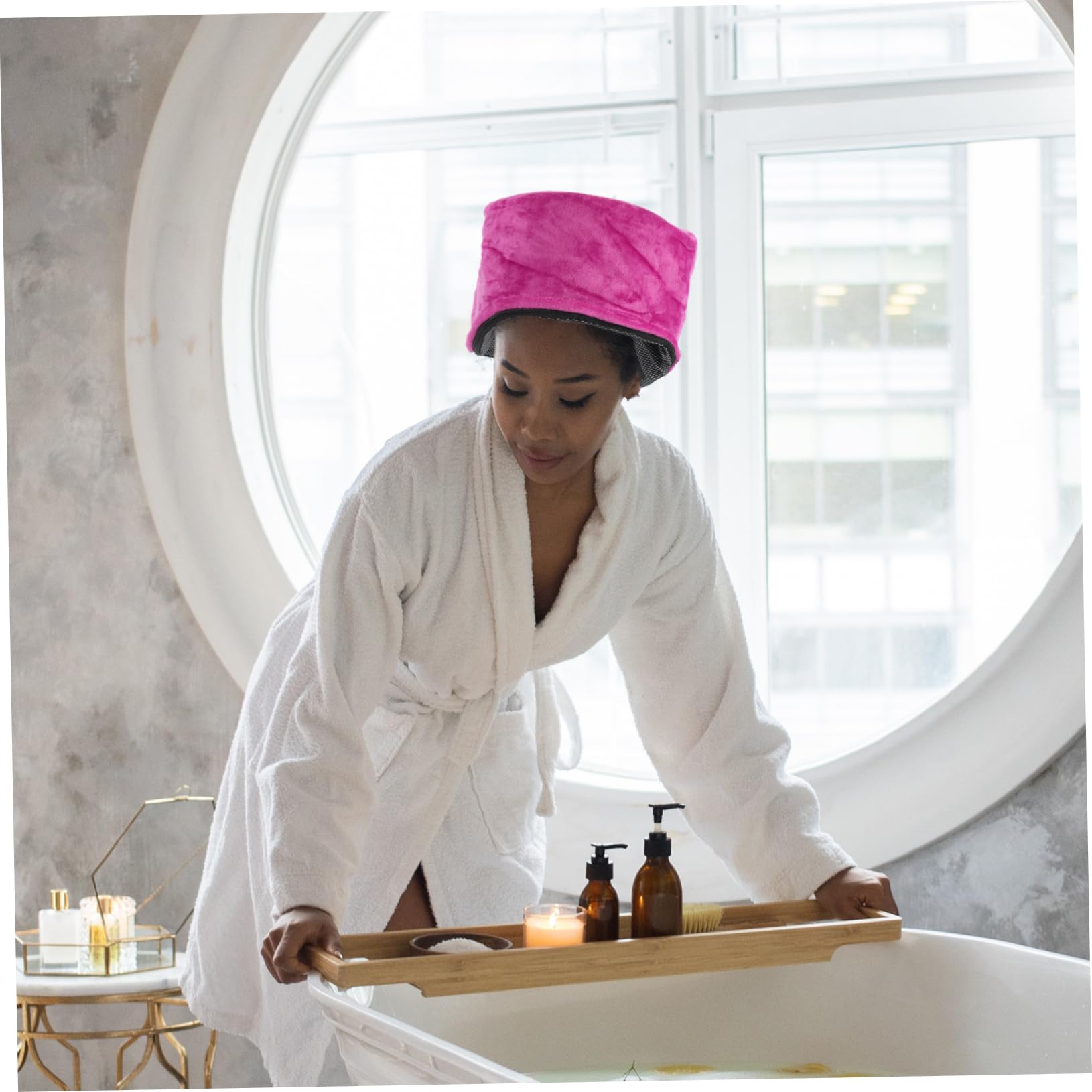 Balacoo Hair Massager Smokeless Moxa Cap Hot Heads Heating Cap Moxa Massager Heat Compress - AB Mystery