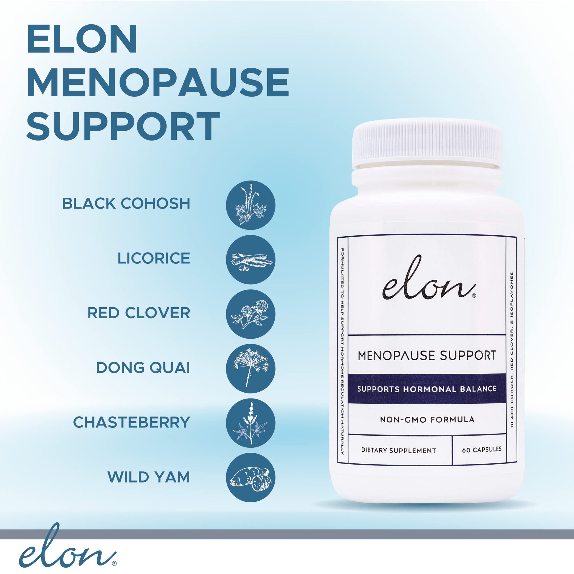 Elon Menopause Supplement for Women Menopause Relief Supplement for Hot Flashes - AB Mystery