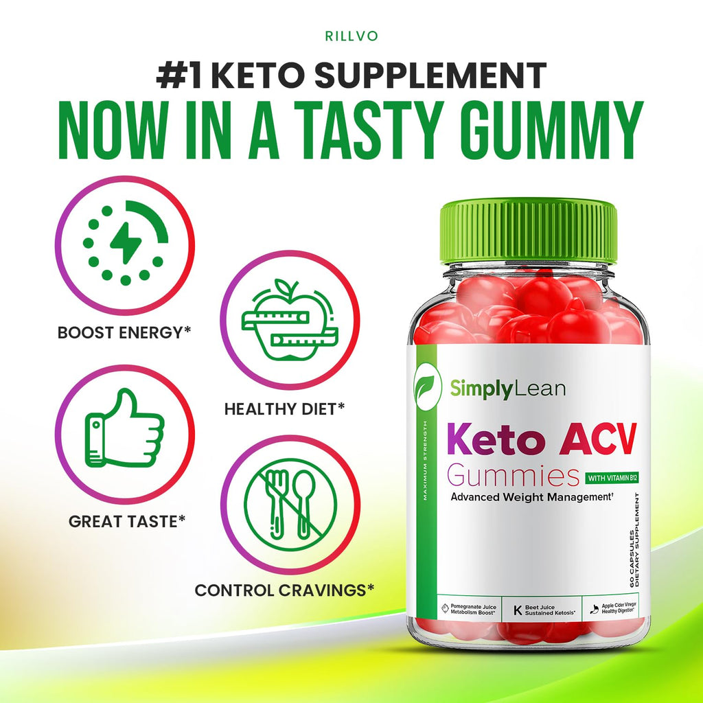 (5 Pack) Simply Lean Keto ACV Gummies - Official - Keto Simply Lean ACV Advanced - AB Mystery