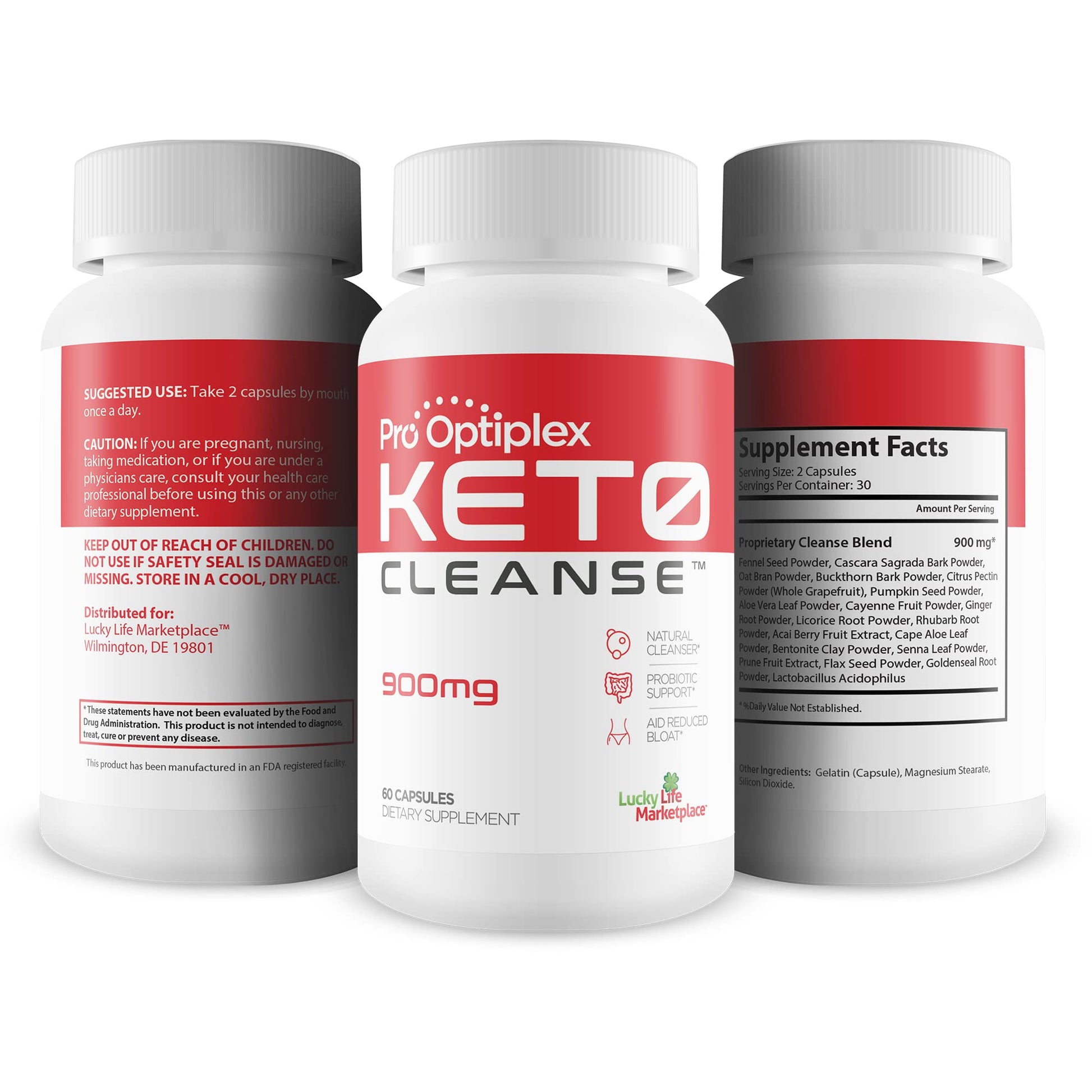 Pro Optiplex Keto Cleanse - Cleanse & Detox Naturally - Herbal Keto Cleanse with Probiotic - AB Mystery