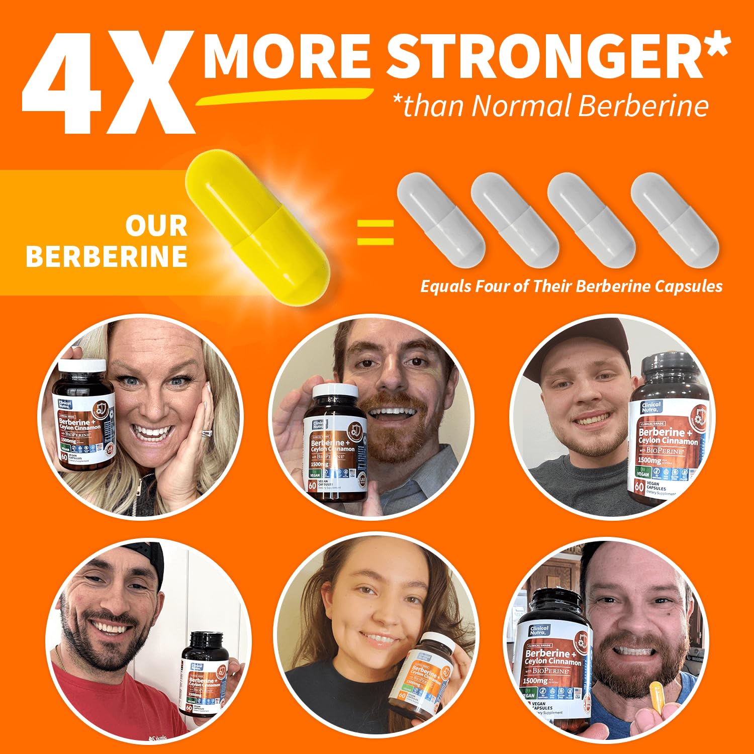 Clinical Grade Berberine Supplement 1500mg HCL Plus Ceylon Cinnamon Weight Managemen - AB Mystery