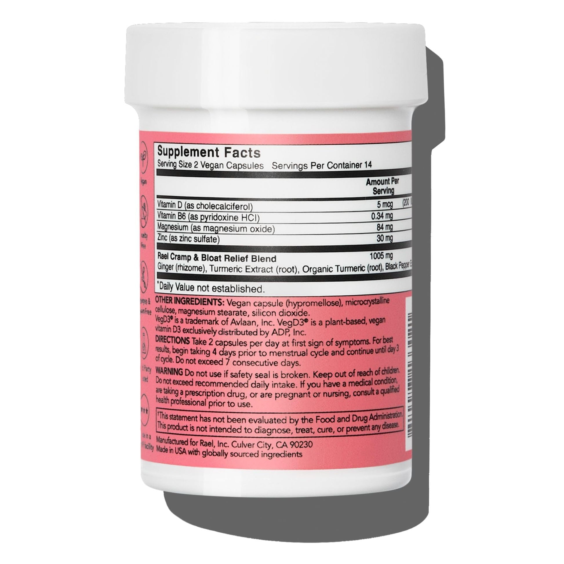 Rael Bundle - Overnight Spot Cover Pimple Patches (104 Count) & PMS Supplement for Women (28 Capsules) - AB Mystery