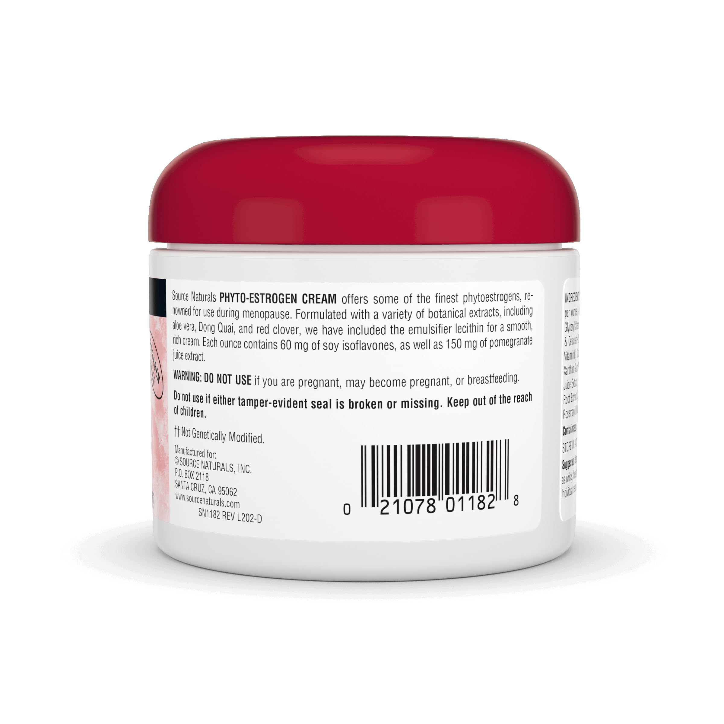 Source Naturals Phyto-Estrogen Cream, Paraben-Free - 4 oz Cream - AB Mystery