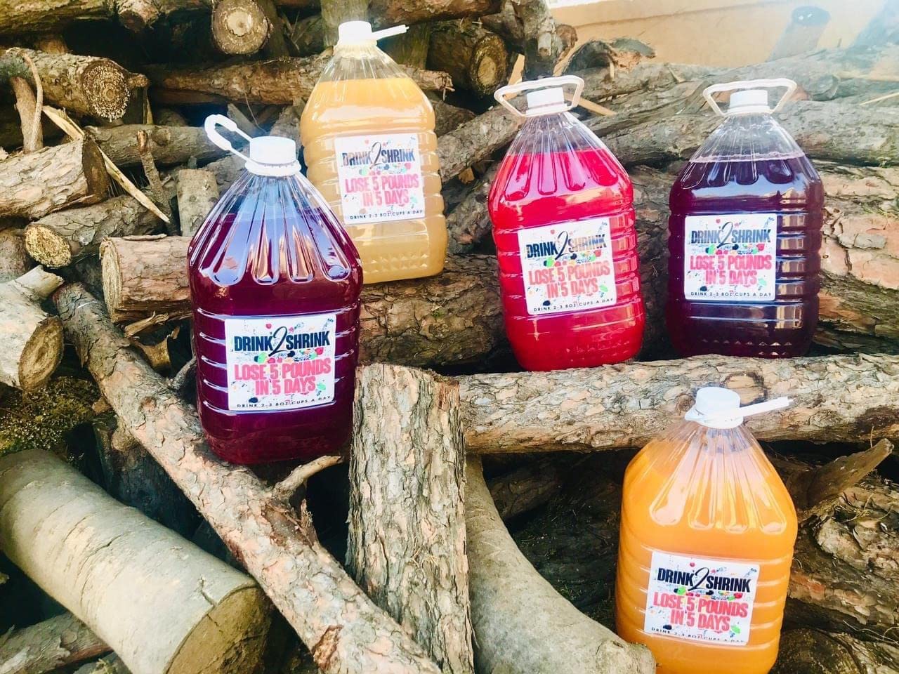 4 Week drink2Shrink Detox Formula Start Losing That Stubborn Belly Fat! (Green Apple) - AB Mystery