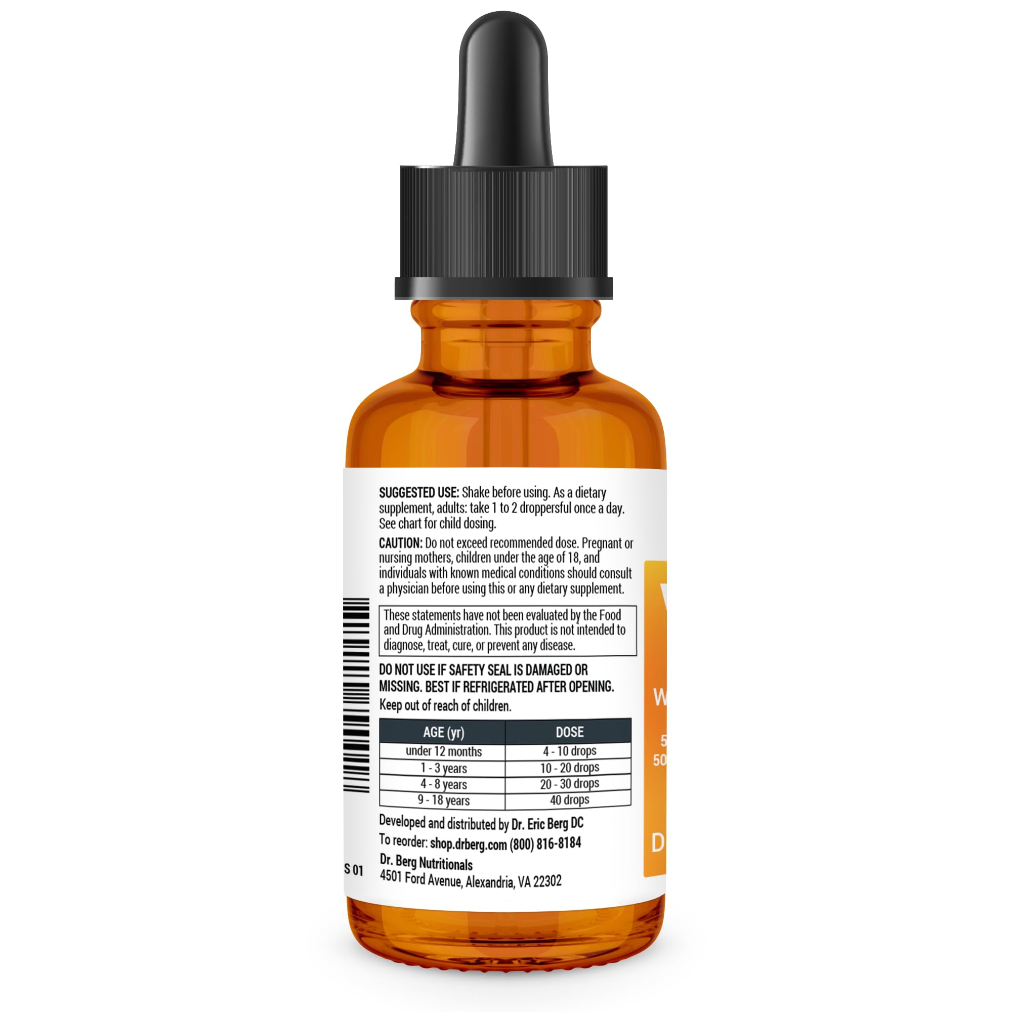Dr. Berg Liquid Vitamin D3 & K2 Supplement - For Bone, Teeth, Mood & Immune Health - AB Mystery