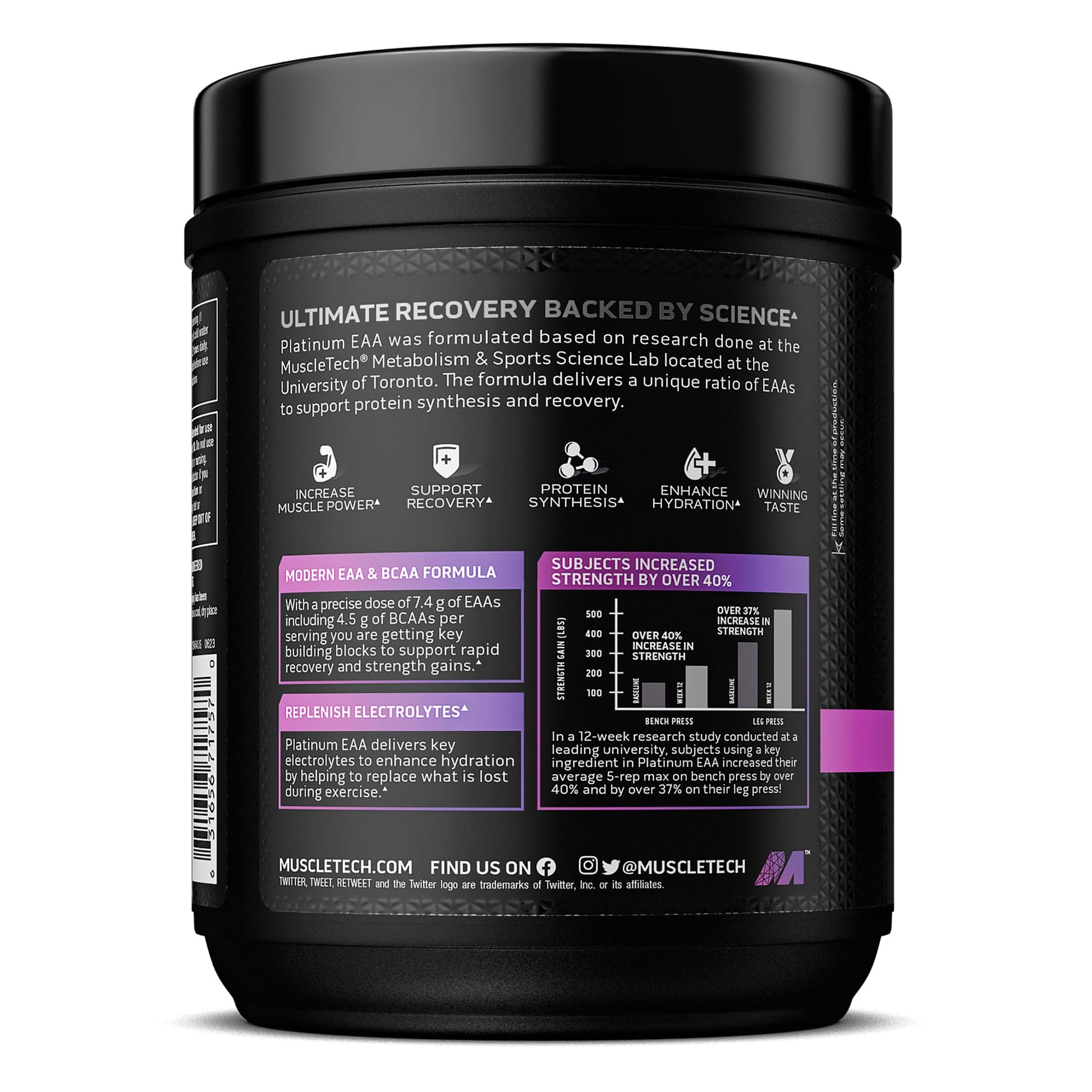 MuscleTech | Platinum 100% EAA+ |Essential Amino Acids | Muscle Strength Builder - AB Mystery