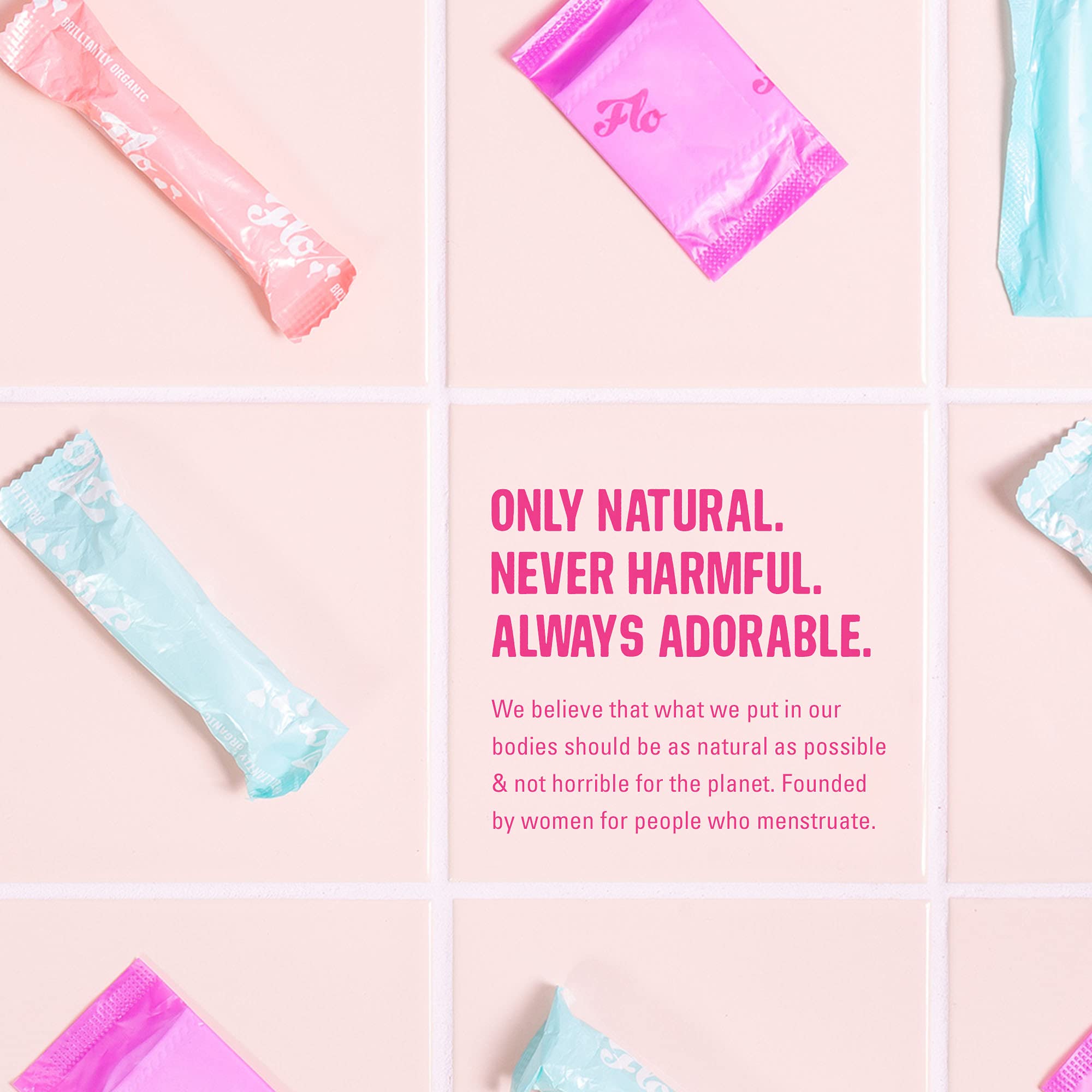 FLO - Organic Bamboo Daily Panty Liners, Plant-Based Cotton, Biodegradable - AB Mystery