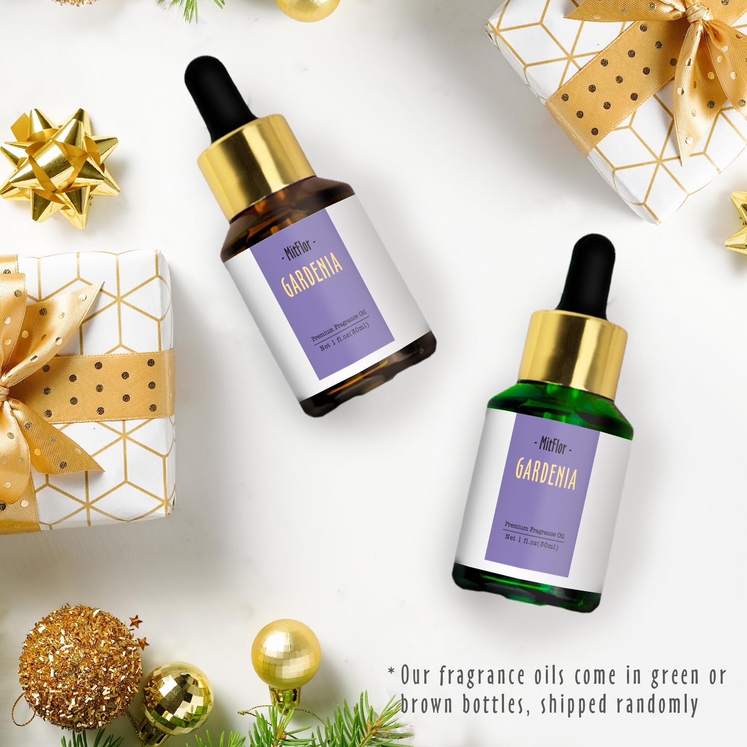 Gardenia Fragrance Oil, MitFlor Single Scented Oil, Large Size Premium Grade Fragrance Oil - AB Mystery