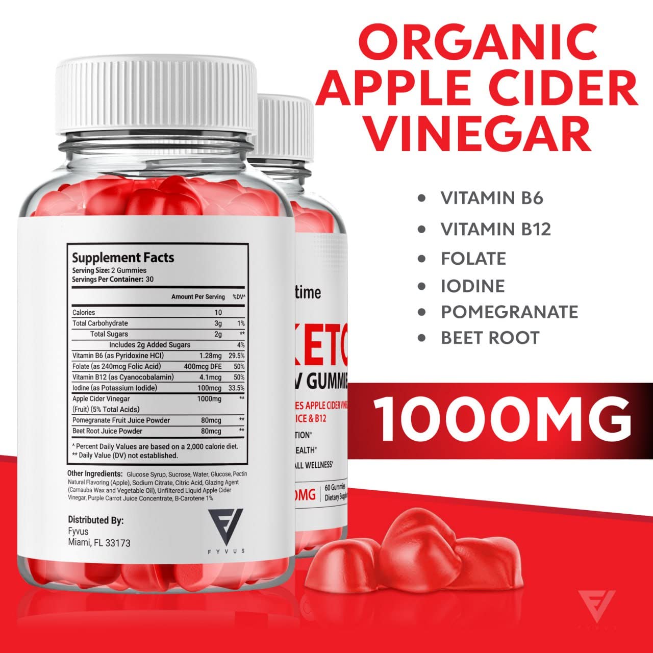 (3 Pack) Lifetime Keto Plus ACV Gummies Advanced Weight Loss AVC, Life Time Keto ACV