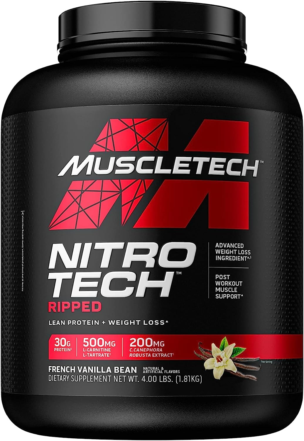 MuscleTech Nitro-Tech Ripped | Lean Whey Protein Powder/Isolate & Platinum Multivitamin - AB Mystery