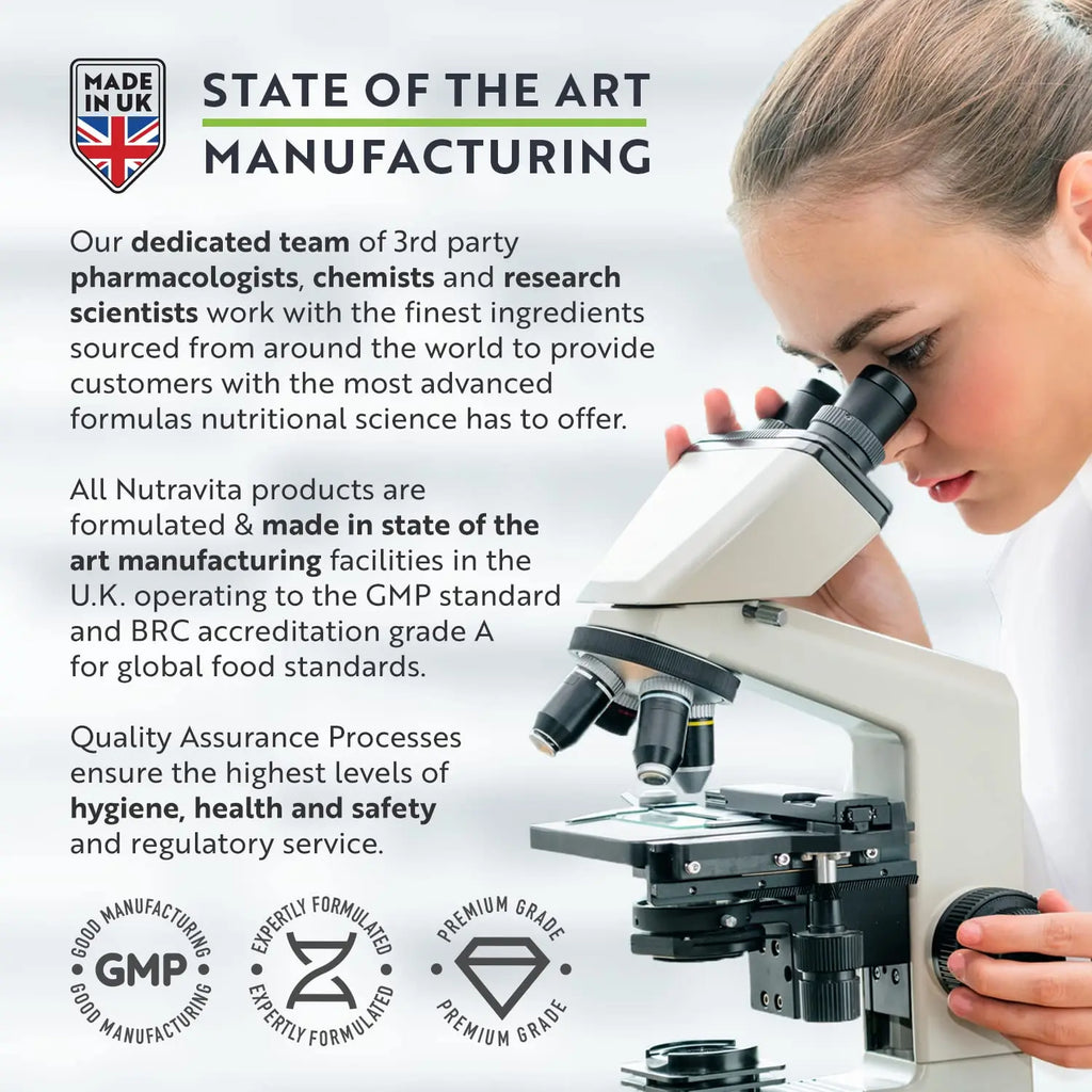 Marine Collagen Tablets 1400mg Enhanced with Hyaluronic Acid - Hydrolysed Supplements for Women and Men Nutravita