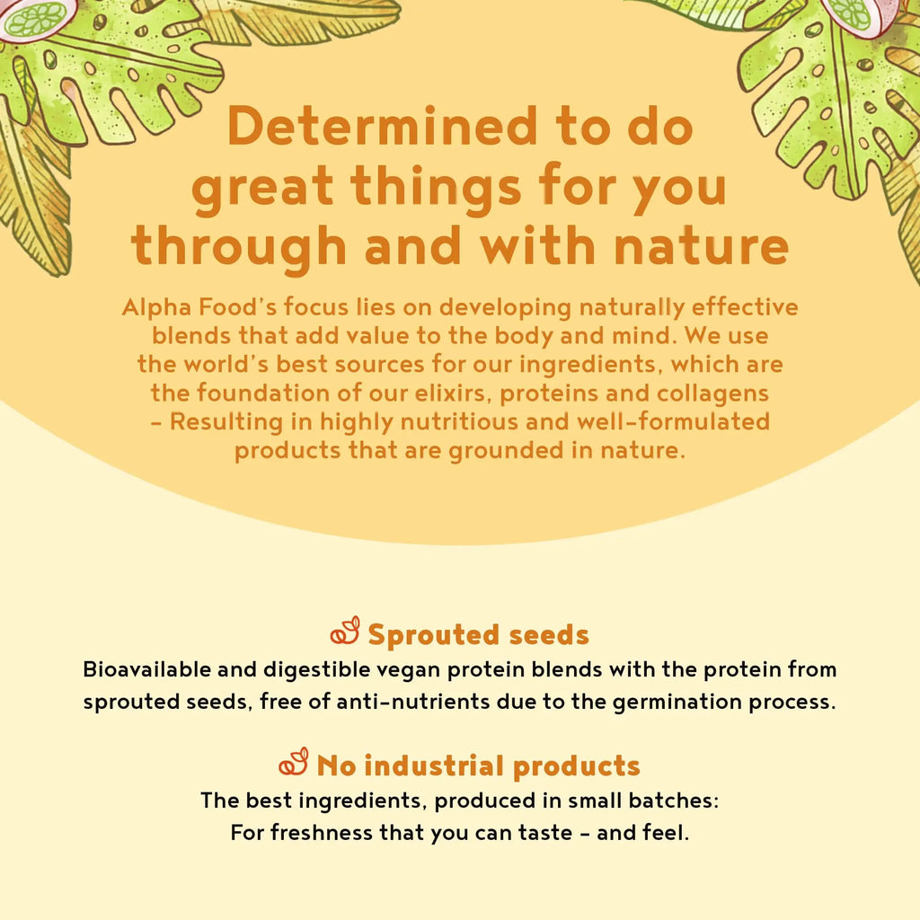 Vegan Protein Powder - Muscle Building Powder with Amino Acids - Plant Based Protein Shake Alpha Foods