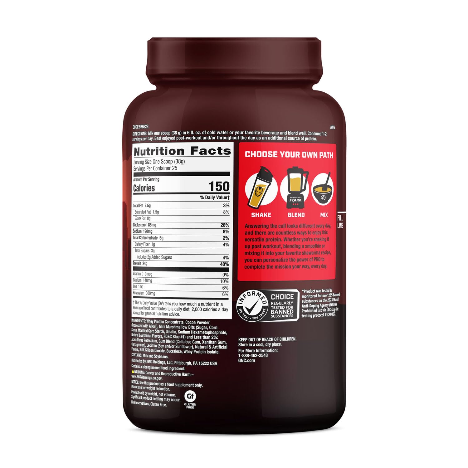 GNC Pro Performance 100% Whey - Marvel: High-Flying S'Mores - 25 Servings - AB Mystery