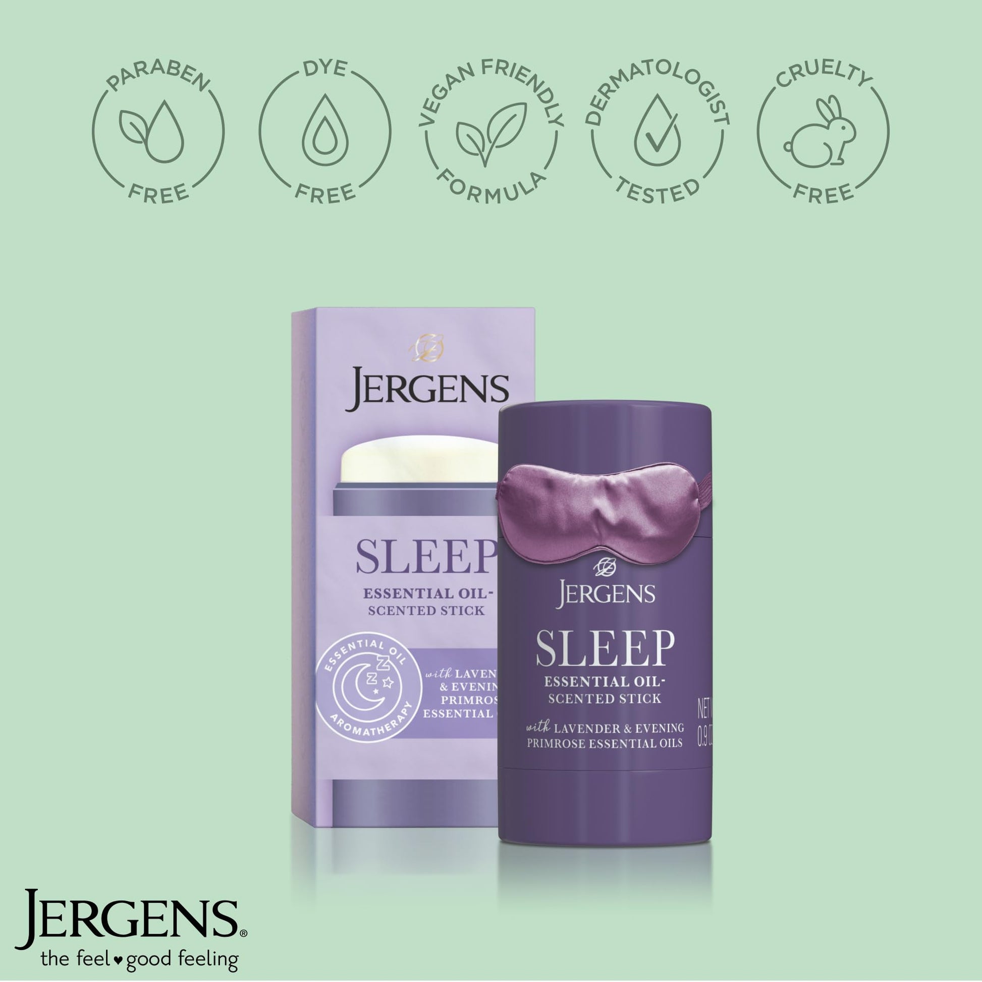 Jergens Sleep Stick Restful Blend Essential Oil Balm, Aromatherapy - AB Mystery