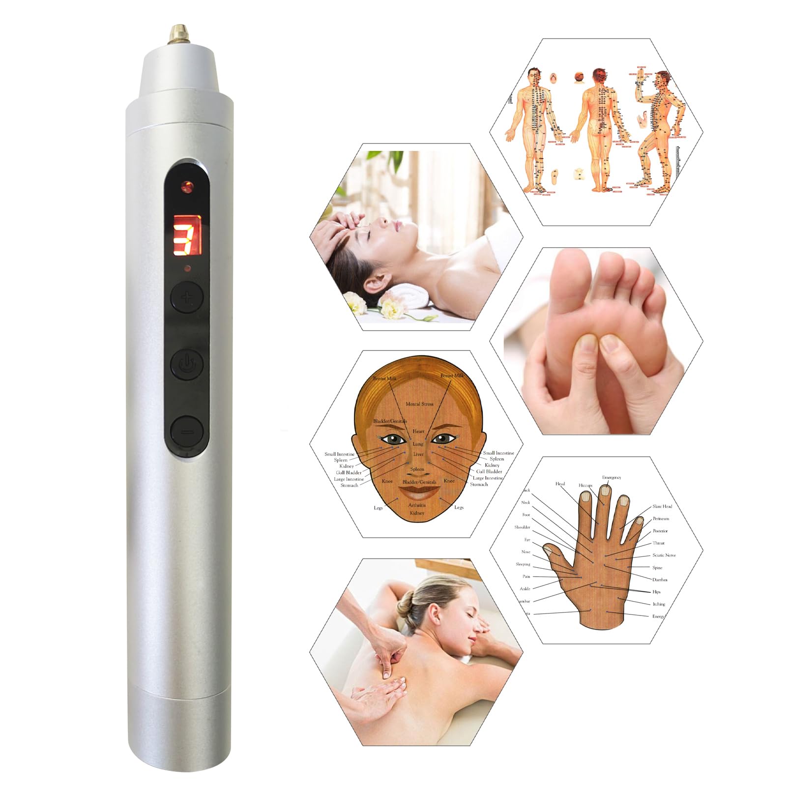 Global Care Market Meridians Energy Pen - Electronic Meridian Acupuncture Massage Pen - AB Mystery