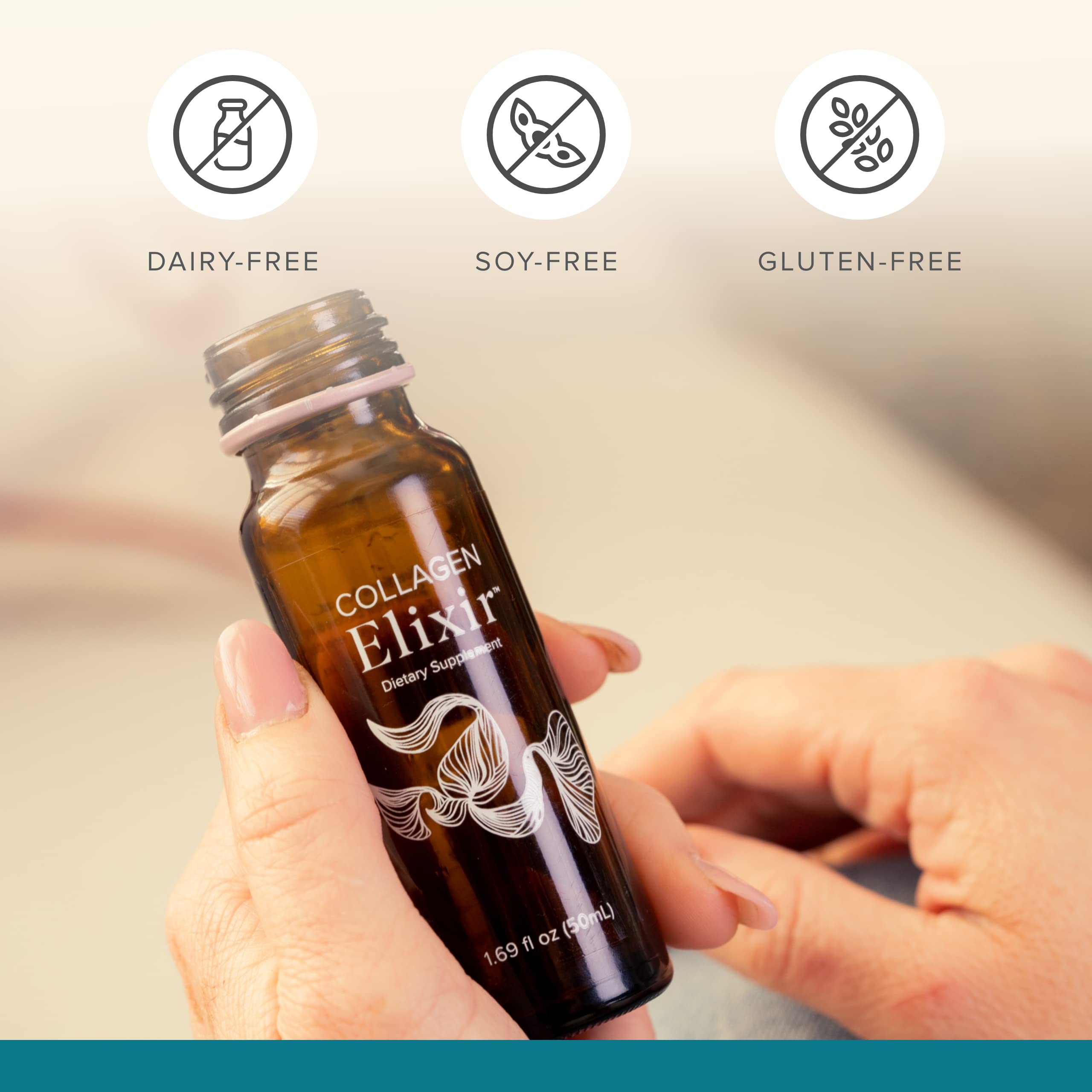 Isagenix Collagen Elixir - Collagen Drink with Marine Collagen Peptides - Liquid Collagen - AB Mystery