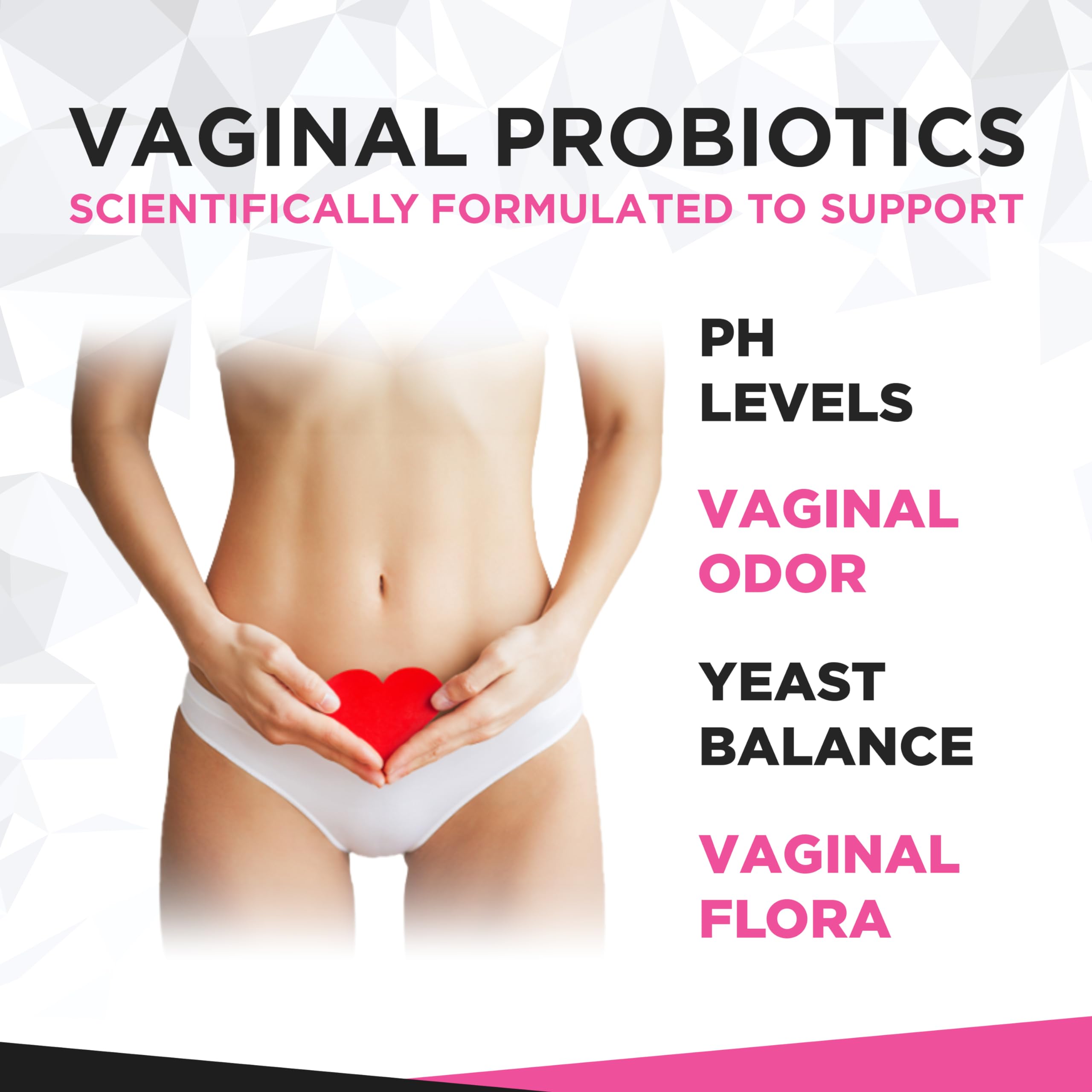 Vaginal Probiotics for Womens Health 20 Billion CFU | PH Balance & Vaginigal Odor Support 60 Capsules - AB Mystery