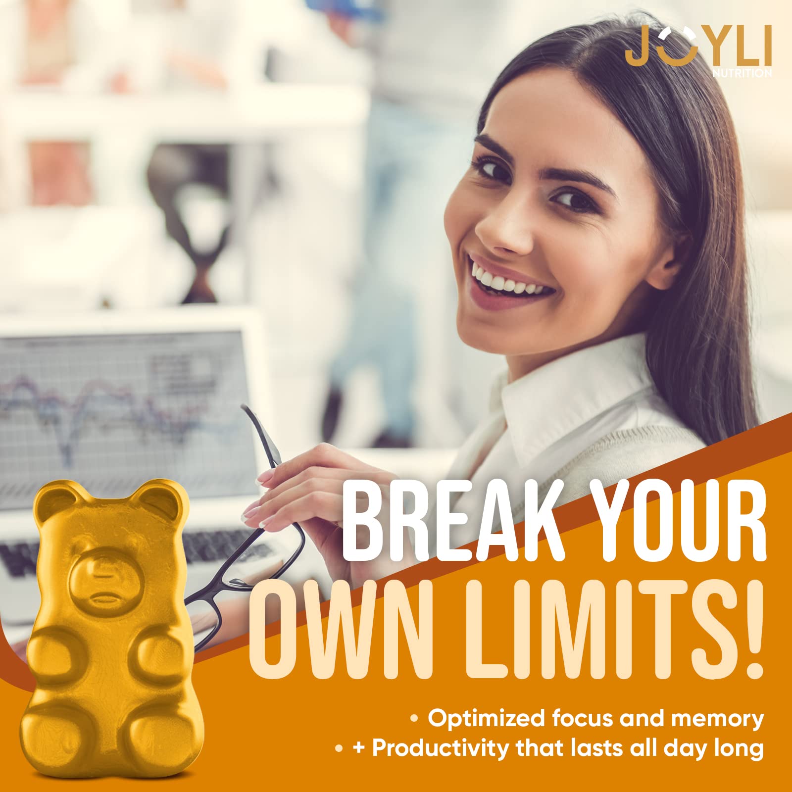 Joyli L Tyrosine Gummies 1000MG - L-Tyrosine Supplement for Kids & Adults - AB Mystery