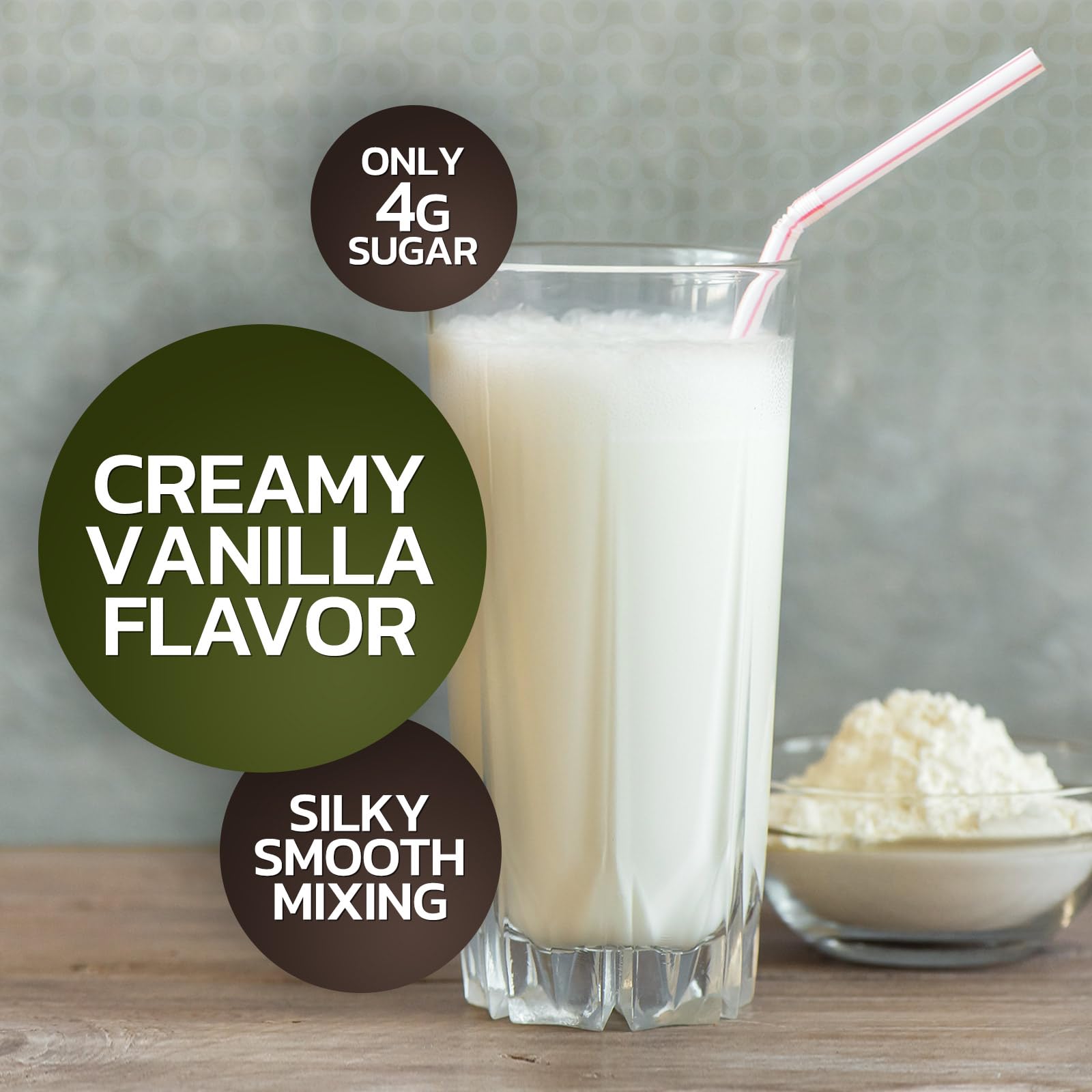 Nature's Protein Powder, 100% Whey Protein Powder Isolate, Immune Support, BCAAs - AB Mystery