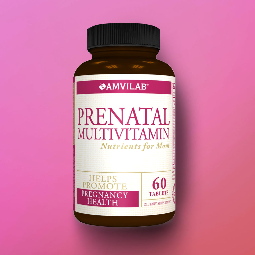 Amvilab Prenatal Multivitamin - One Serving a Day with All Essential Nutrients for Mom and Baby AMVILAB