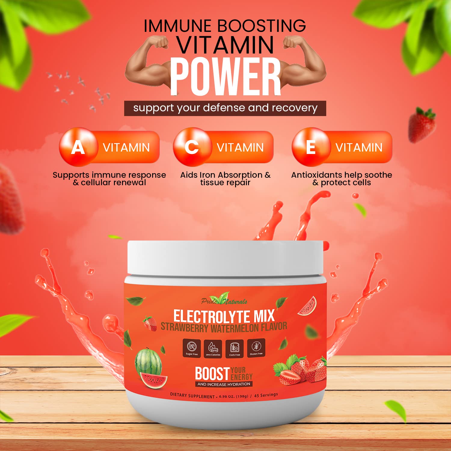 Electrolyte Powder - Refreshing Workout Recovery Electrolytes, Sugar Free, Gluten Free - AB Mystery