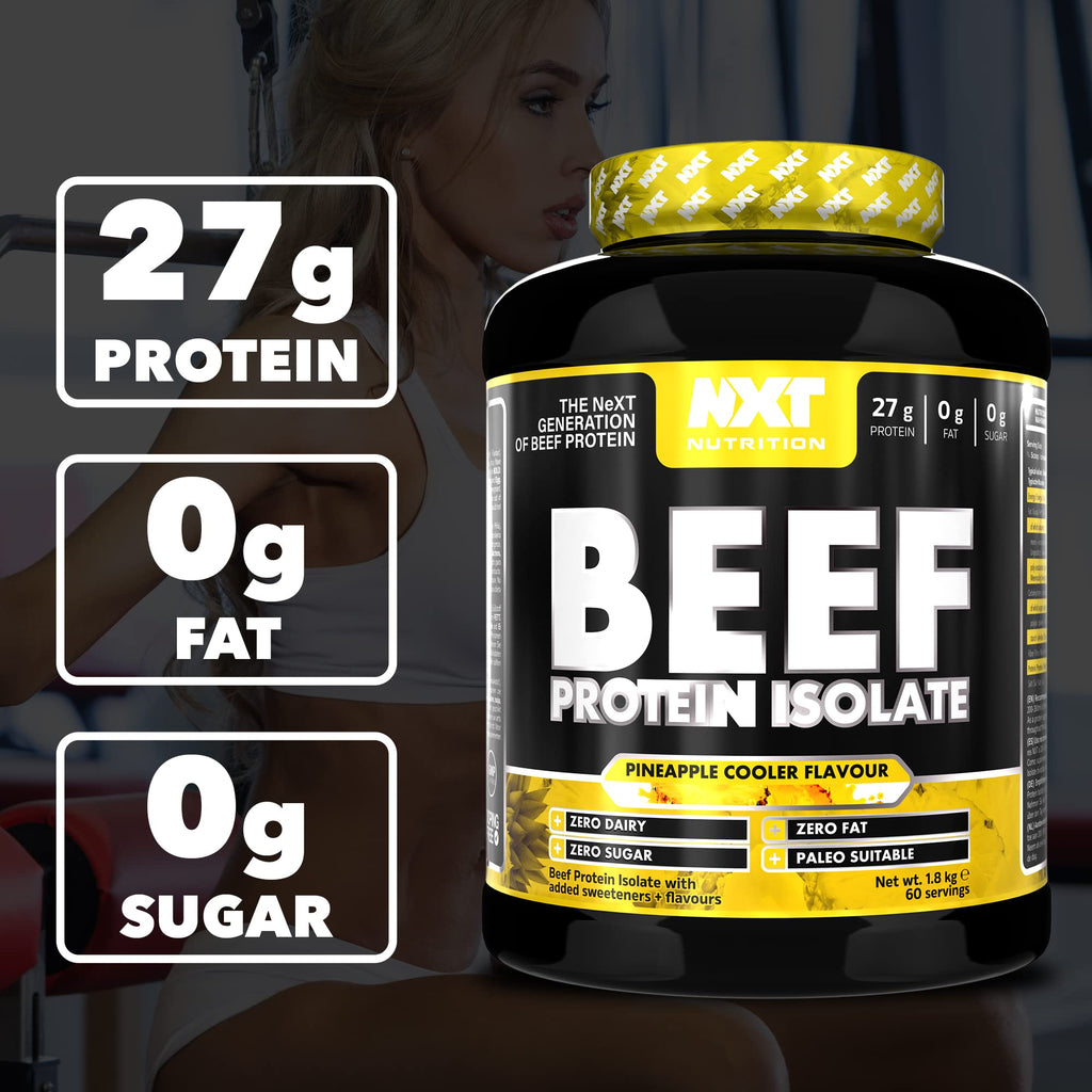 NXT Nutrition Beef Protein Isolate Powder - Protein Powder High in Natural Amino Acids NXT Nutrition