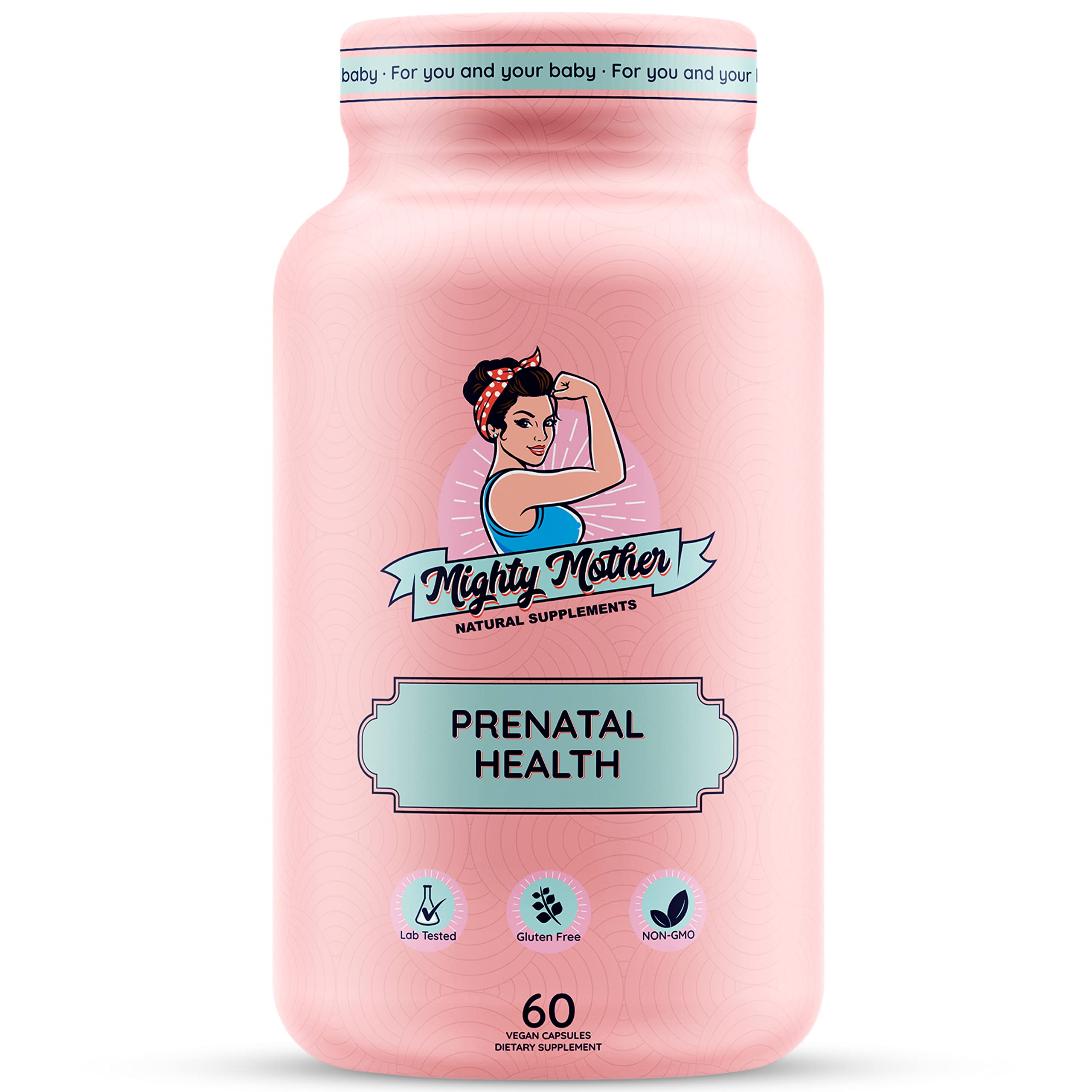 Mighty Mother Conception Fertility Prenatal Vitamins with, Iron, Folic Acid, Zinc, Biotin, Vitamin C Mighty Mother