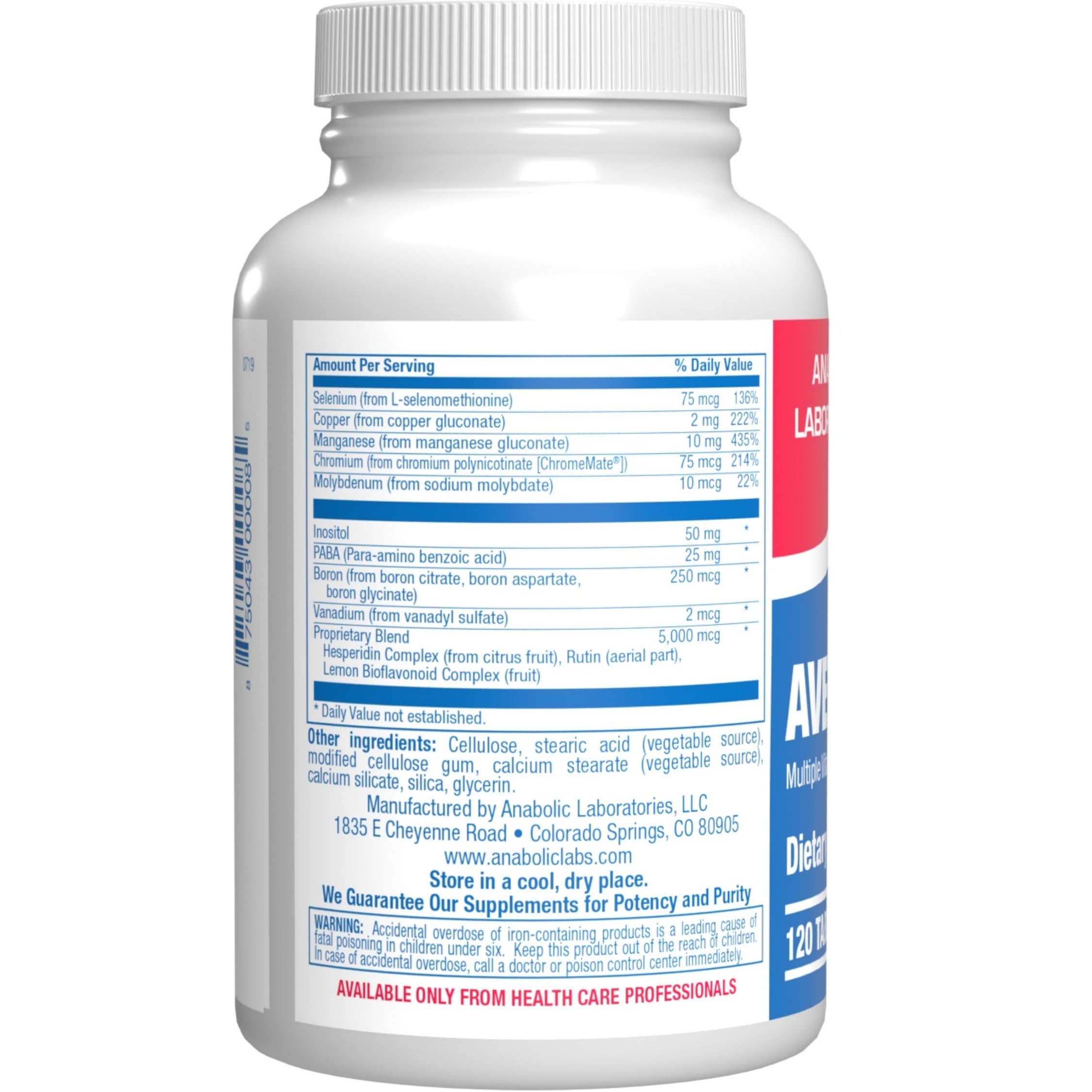 30-in-1 Adult Multivitamin with Iron - Antioxidant Rich Over 50 Multivitamin for Women and Men with Vitamins A C D E B Complex Zinc Magnesium - AB Mystery