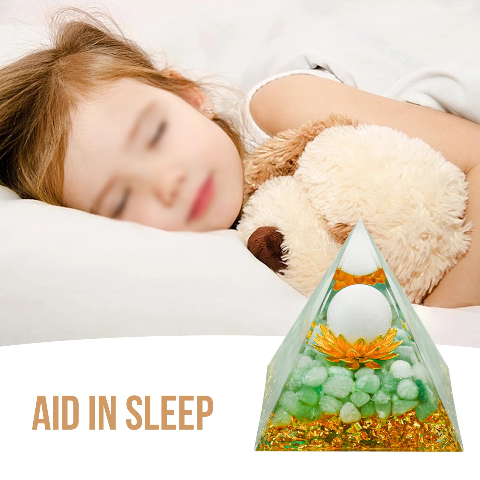 MrMrKura Orgone Pyramids Orgone Energy Pyramid Flower of Life Crystals Organite Obsidian - AB Mystery