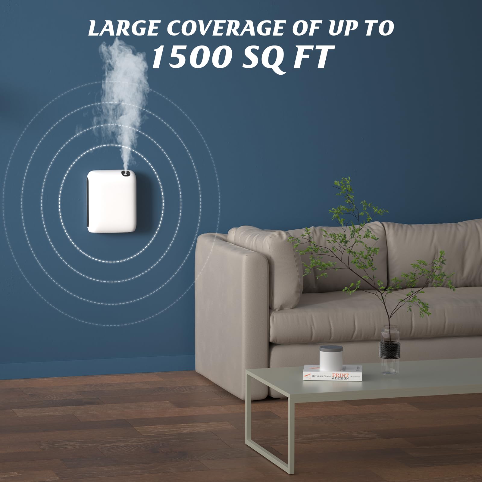 Barthelemy Scent Air Machine for Home, 1500 Sq. Ft Coverage Waterless Essential Oil Diffuser - AB Mystery