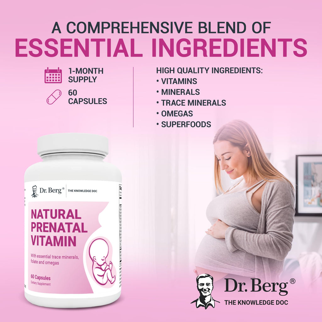 Dr. Berg Natural Prenatal Vitamins for Women (Pregnant & Nursing) - Prenatal Vitamins Dr. Berg Nutritionals