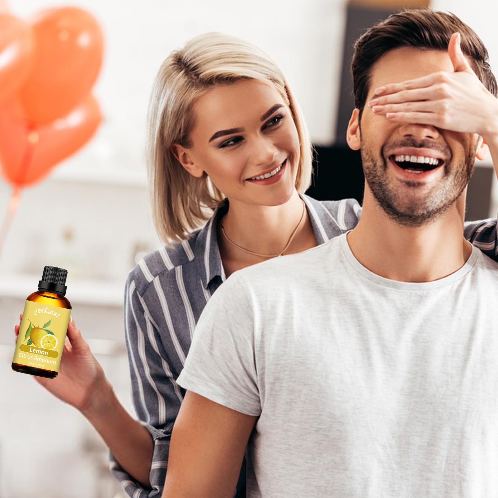 yethious Lemon Essential Oil Lemon Essential Oill for Diffuser, Perfume, Body, Skin, Hair, Candle Soap - AB Mystery