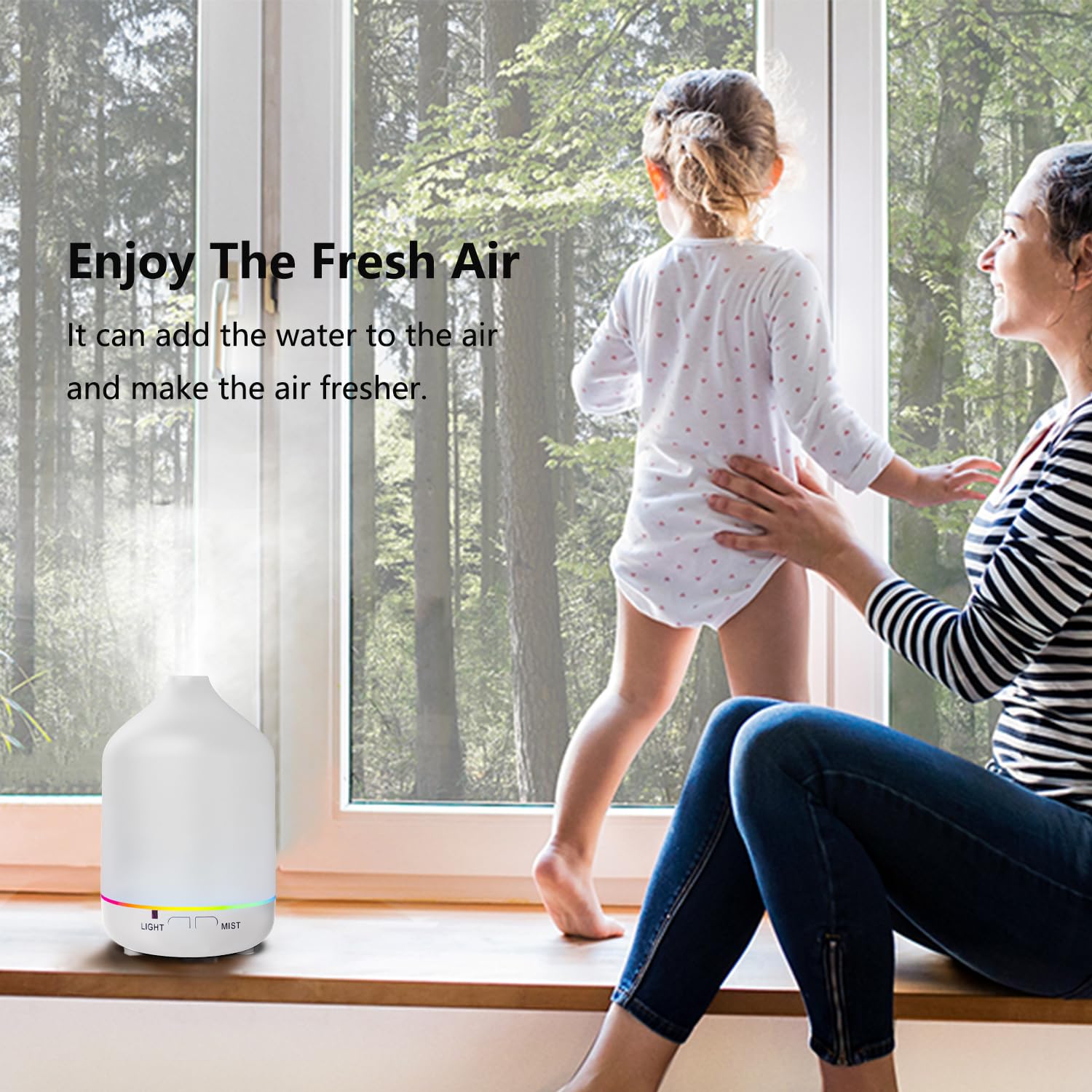 Diffusers 200ml Resin Colorful Essential Oil Diffuser with Adjustable Mist Mode,Auto Off Aroma Diffuser - AB Mystery