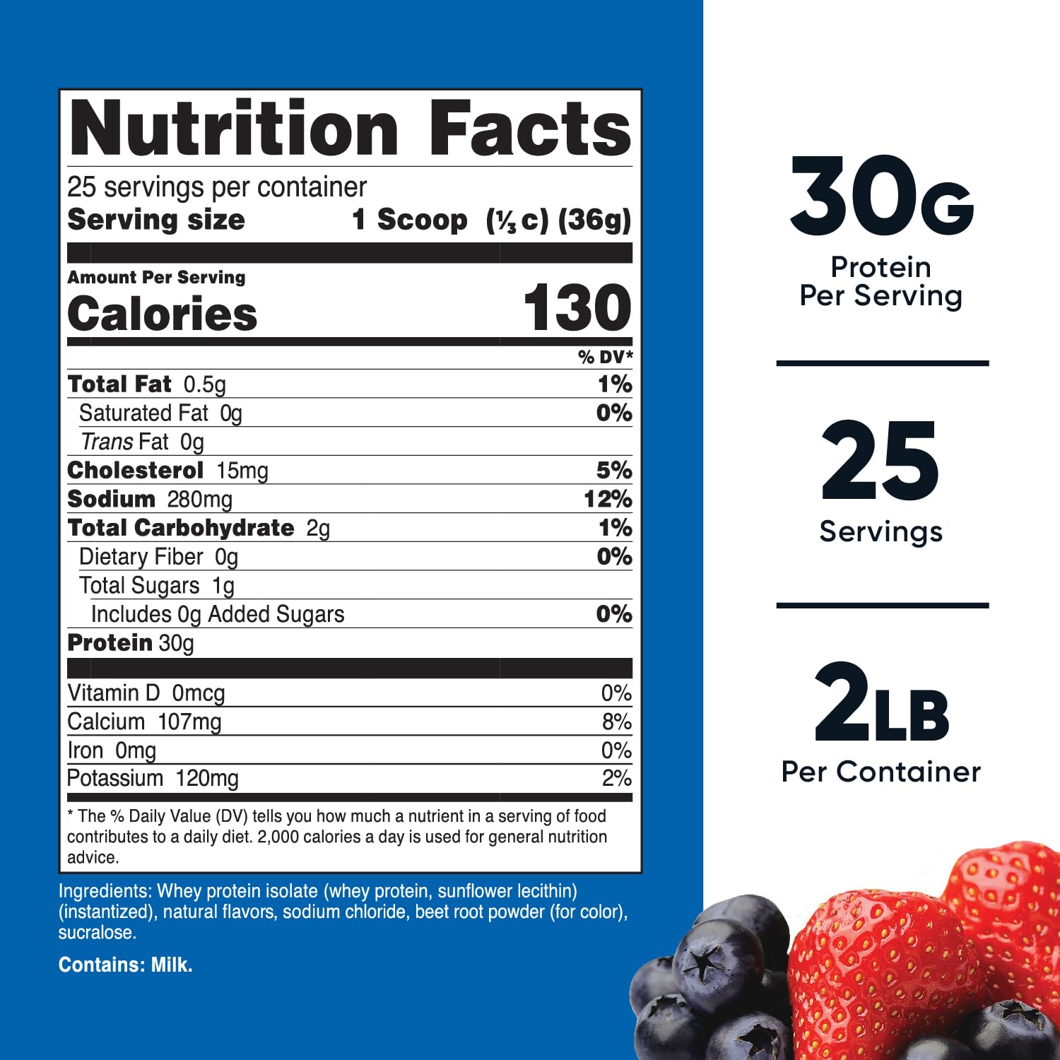 Nutricost Whey Protein Isolate (Strawberry Acai, 2 Pounds) - AB Mystery