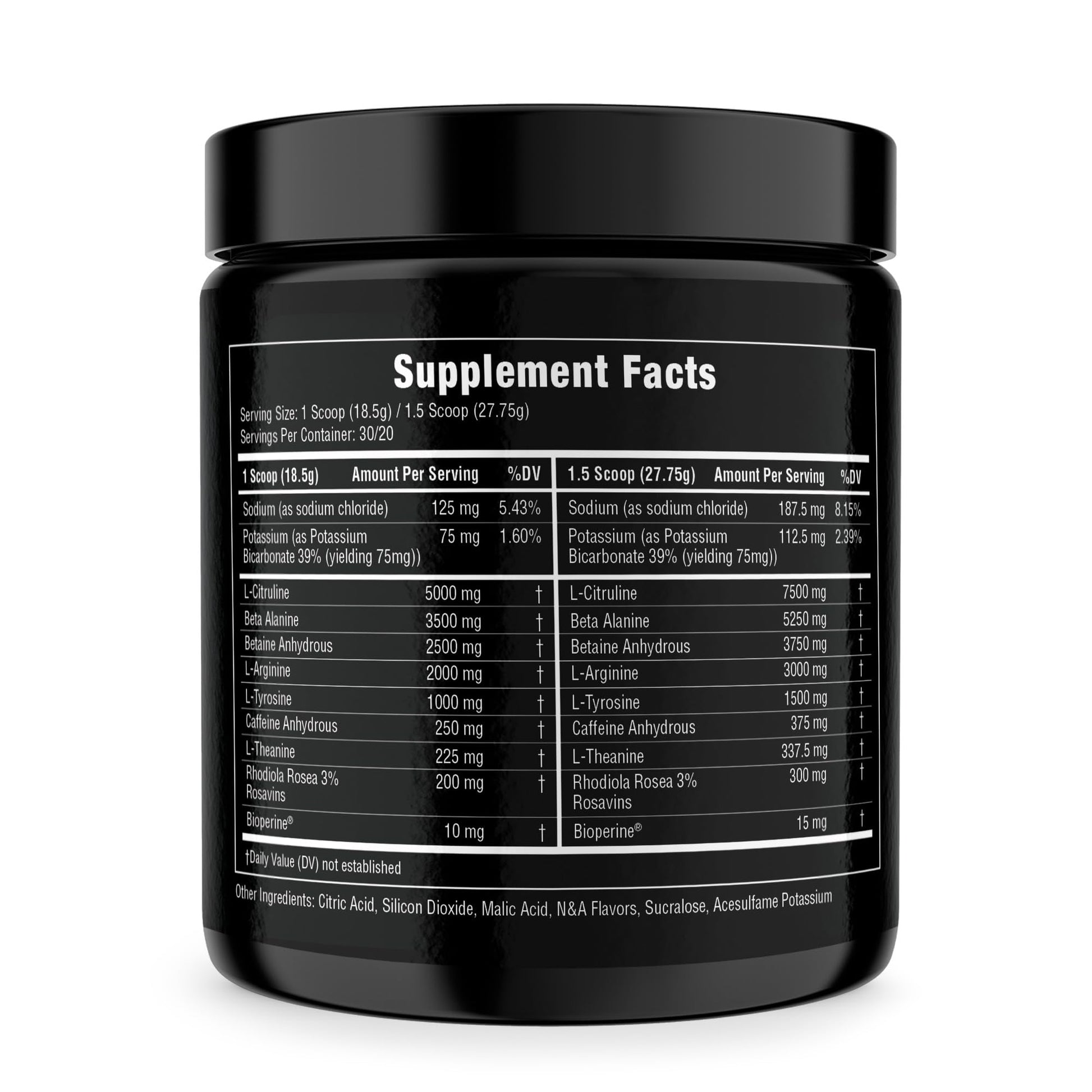 Uncaged Extreme Pre-Workout Powder - Extreme Energy, Focus, Nitric Oxide & Muscle - AB Mystery