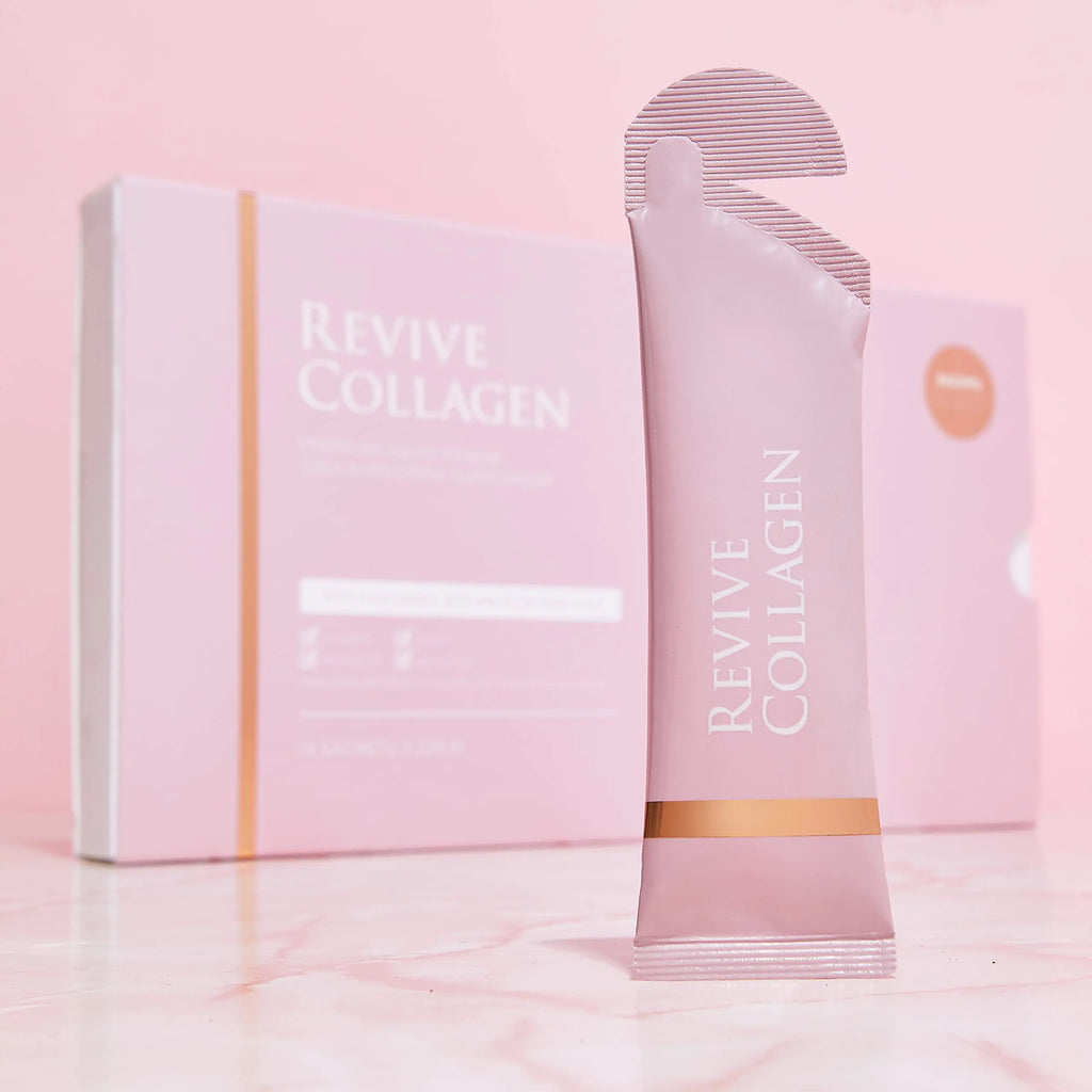 Revive Collagen Premium 8,500mg Hydrolysed Marine Collagen Drink with Added Hyaluronic Acid & Aloe Vera - AB Mystery