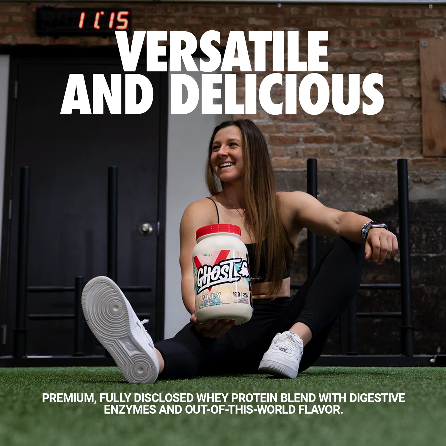 GHOST Whey Protein Powder, Fruity Cereal Milk - 2LB Tub, 25G of Protein - Flavored - AB Mystery