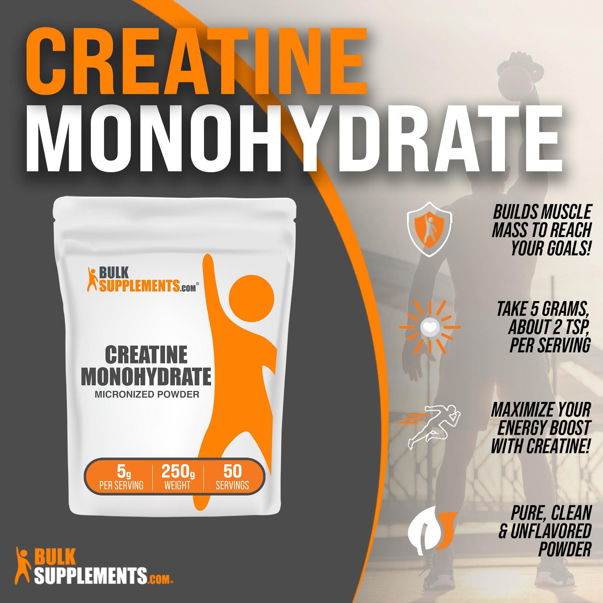 BULKSUPPLEMENTS.COM Creatine Monohydrate Powder - Micronized Creatine - AB Mystery