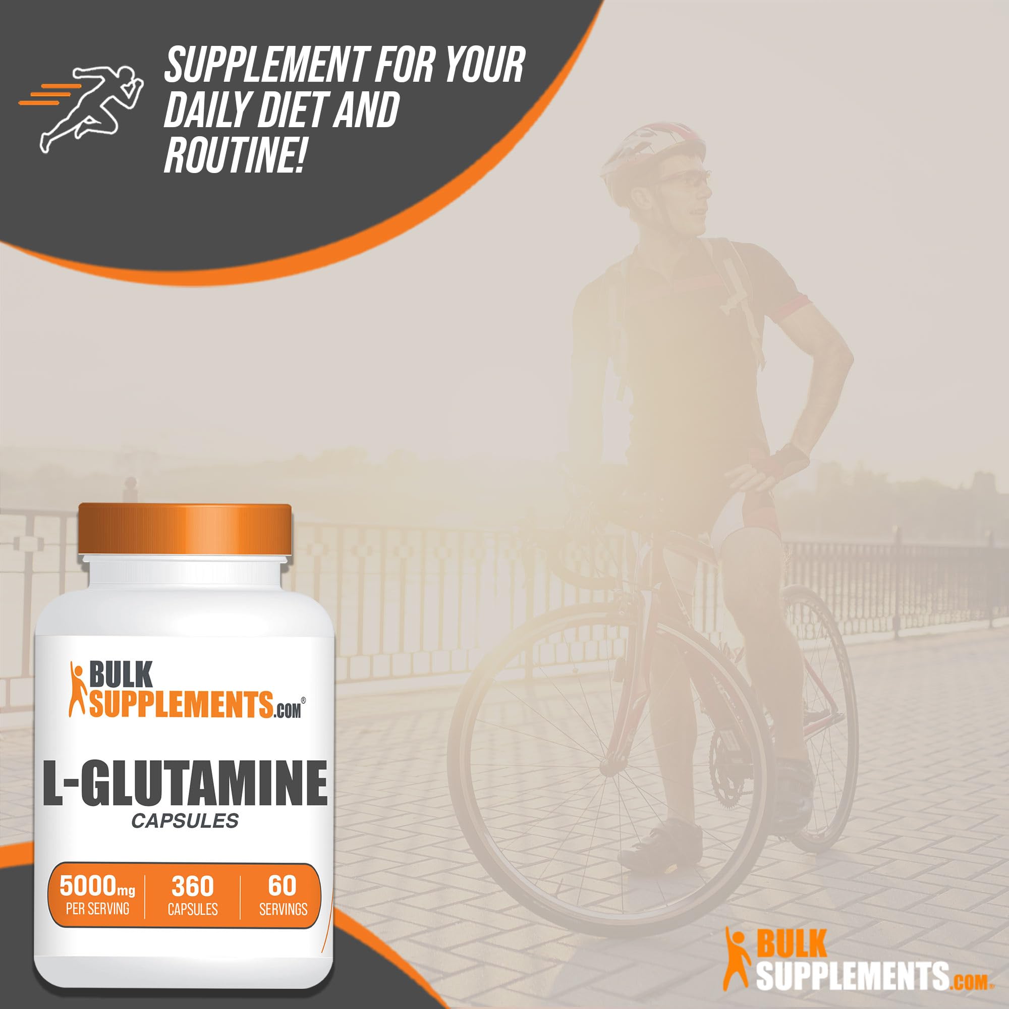 BULKSUPPLEMENTS.COM L-Glutamine Capsules - Glutamine Supplement, L Glutamine - AB Mystery