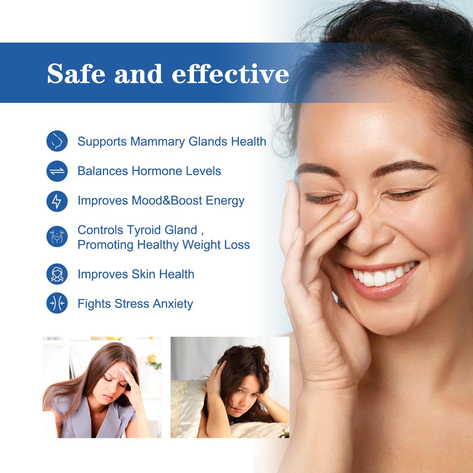 Menopause Relief Cream 2000mg Reduces Female Menopause Fatigue Night Sweats Mood Swings - AB Mystery