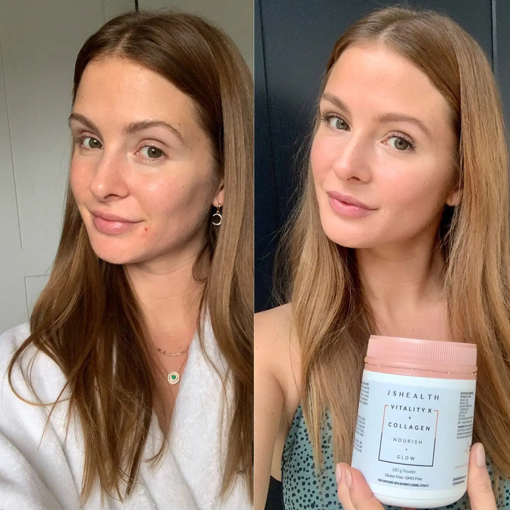 JSHealth Vitamins Vitality X + Collagen - Beauty Powder Supplement with Vitamins C & E - AB Mystery