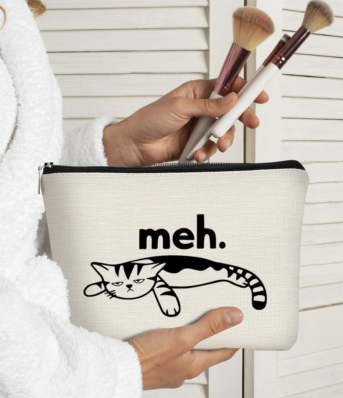 BARPERY Cat Gifts for Cat Lovers Cats Small Makeup Bag,Sanitary Napkin Storage Bag, Menstrual Cup - AB Mystery