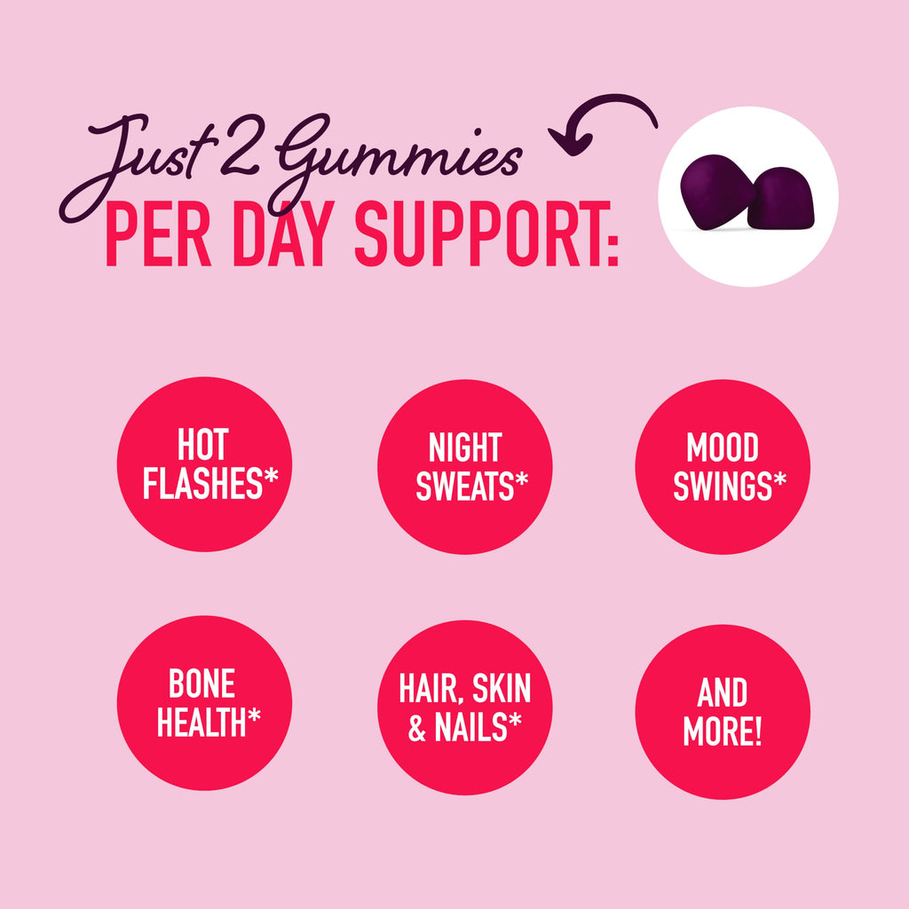Menopause Support Gummies | Hormone Balance Relief for Hot Flashes, Night Sweats, Mood Swings - AB Mystery