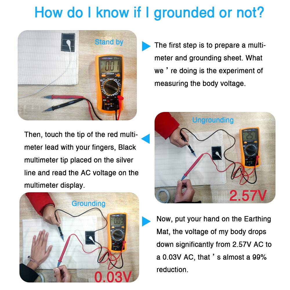 ibowee Grounding Piowcase 2 Pack, Conductive Pillowcase with US Cord for Natural Wellness - AB Mystery