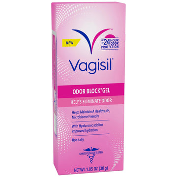 Vagisil Odor Block Gel with Hyaluronic Acid for Vaginal Health, Gynecologist Tested