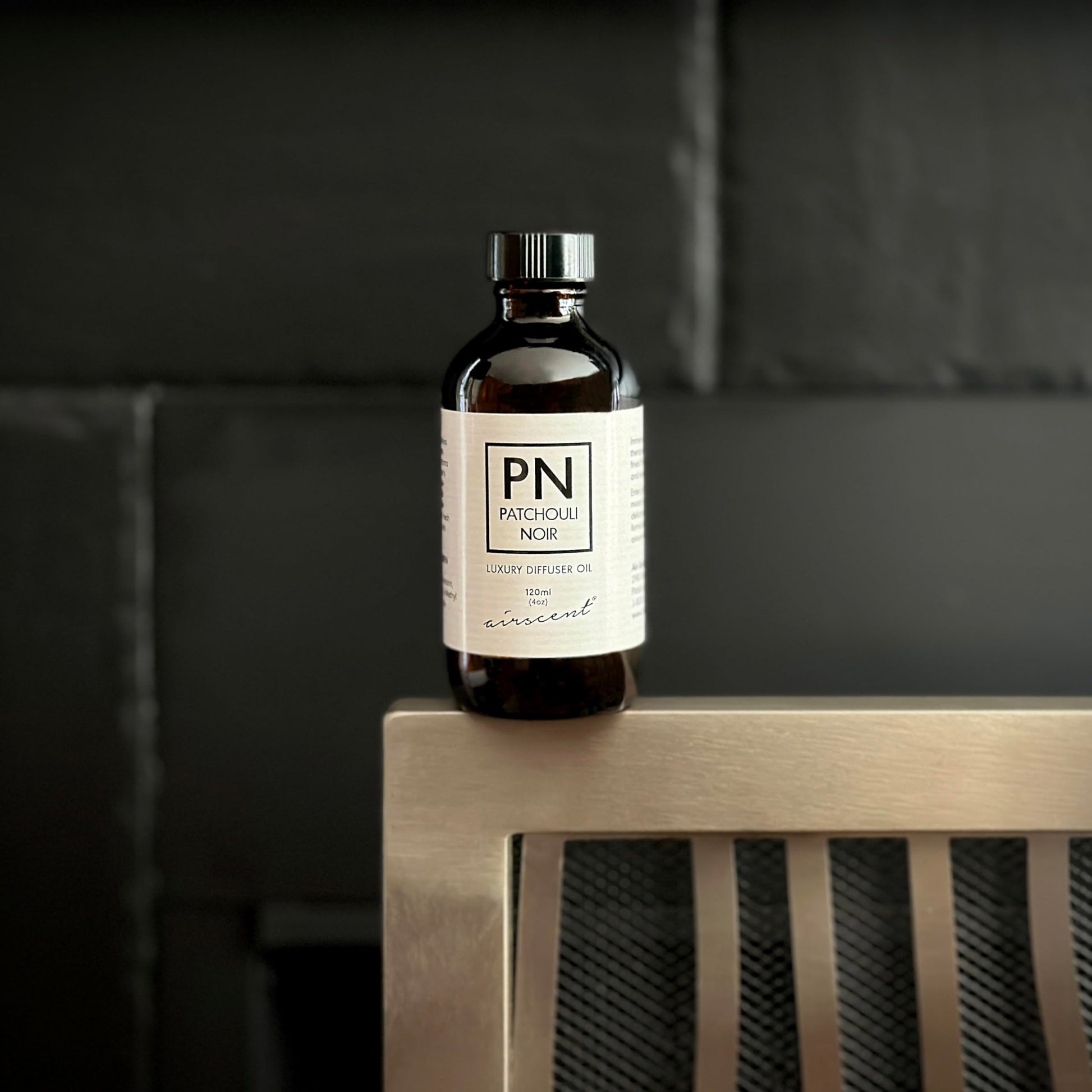 Patchouli Noir Diﬀuser Oil - Air-Scent Aroma and Essential Oil Blend - 120 Milliliter (4 ﬂ oz) Bottle - AB Mystery