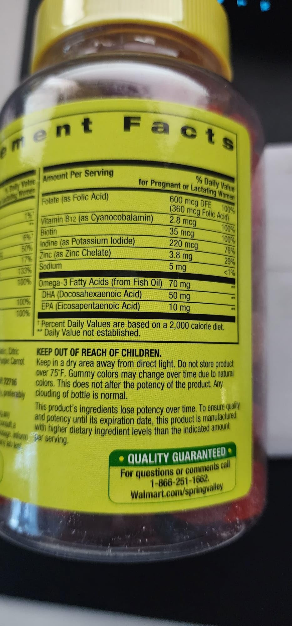 Spring Valley Adult Gummy Prenatal Multivitamin with DHA & Folic Acid, Natural Fruit Flavors Adventure Home